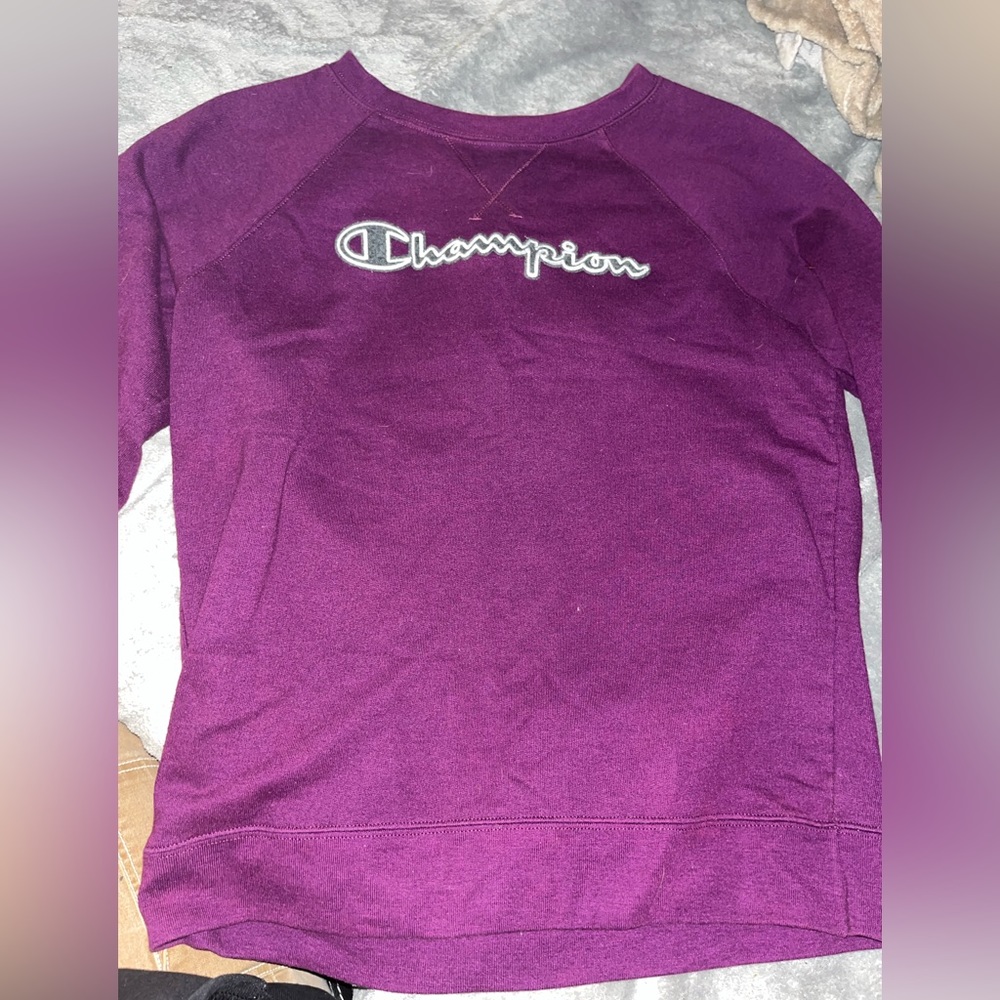Purple Champion sweatshirt Size S/M